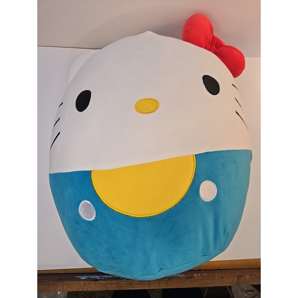 Hello Kitty Squishmallow Large Plush Pillow 18" Tall x 13" Wide NWT 2025 Blue